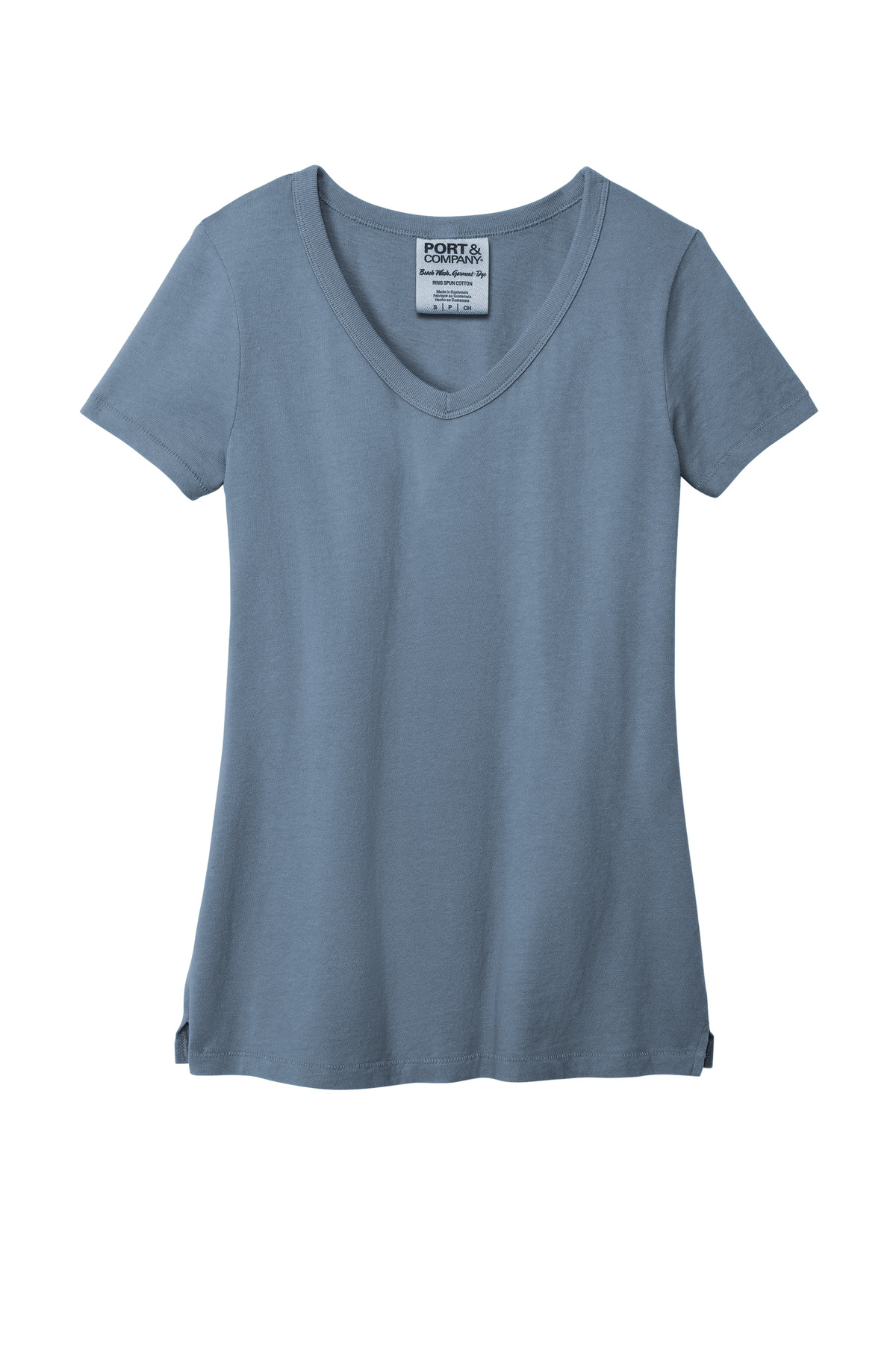 Port & Co Women's Beach Wash Garment-Dyed V-Neck Tee LPC099V 15