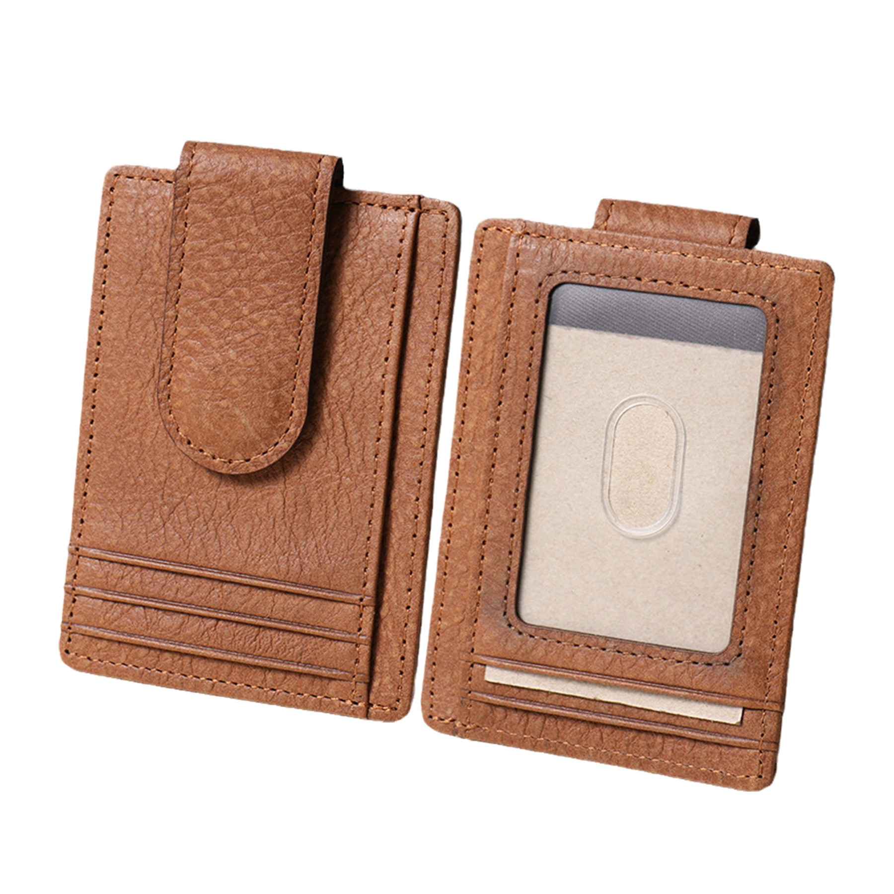 Leather Magnetic Money Clip Wallet Card Package 2