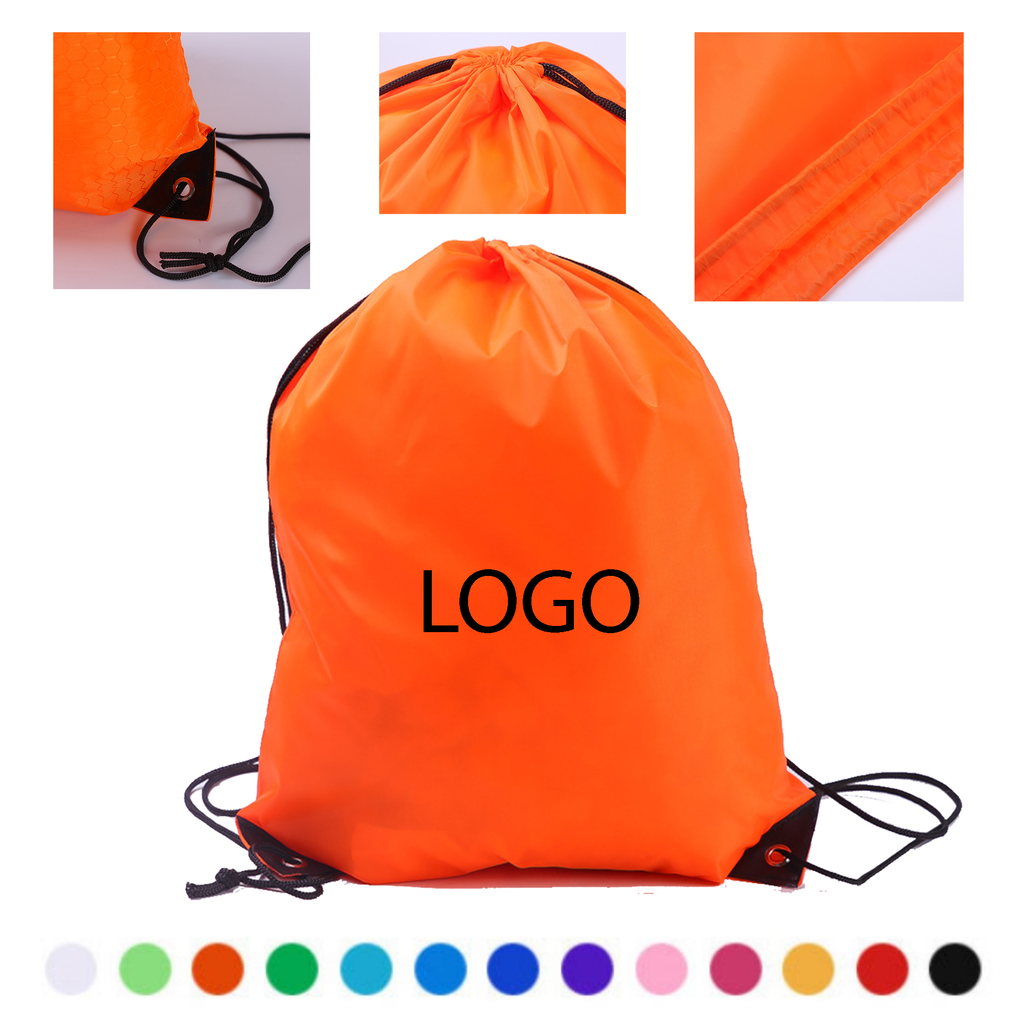 Eco-Friendly 210D Polyester Drawstring Bag 2