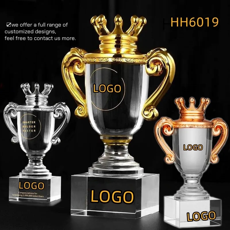 Crown Crystal Cup Trophy Award BULK 4