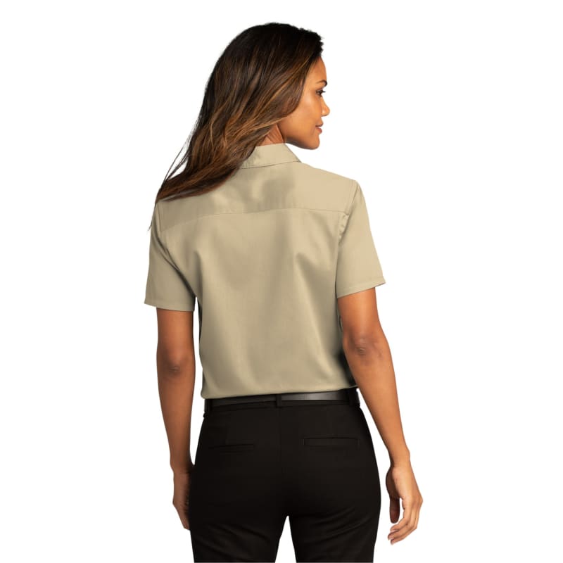 Port Authority Ladies Short Sleeve SuperPro React Twill Shirt. 67