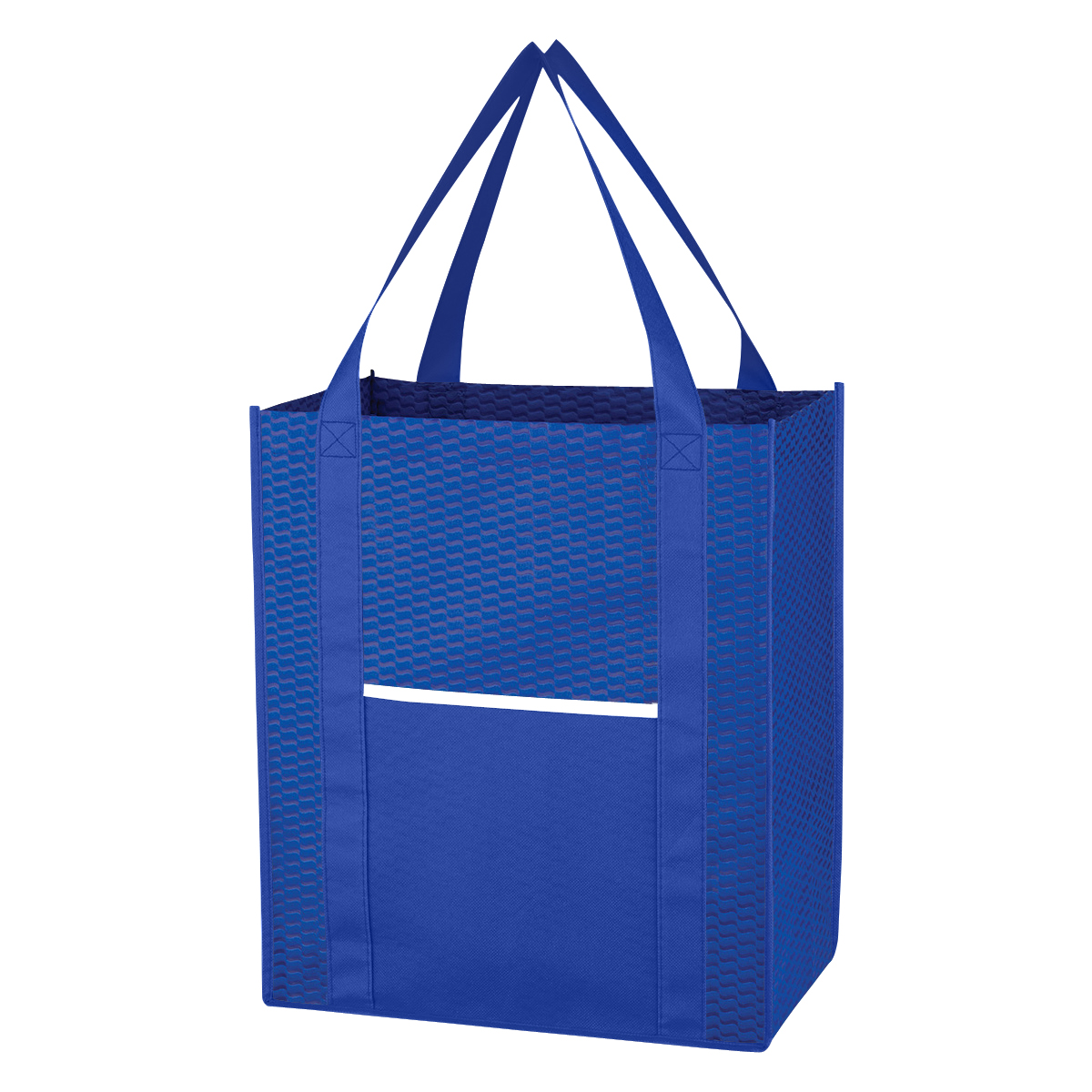 Non-Woven Wave Shopper Tote Bag 14