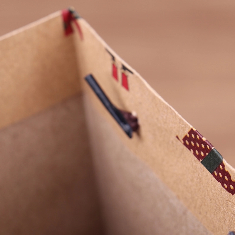 Christmas Kraft Paper Wine Gift Bag 3