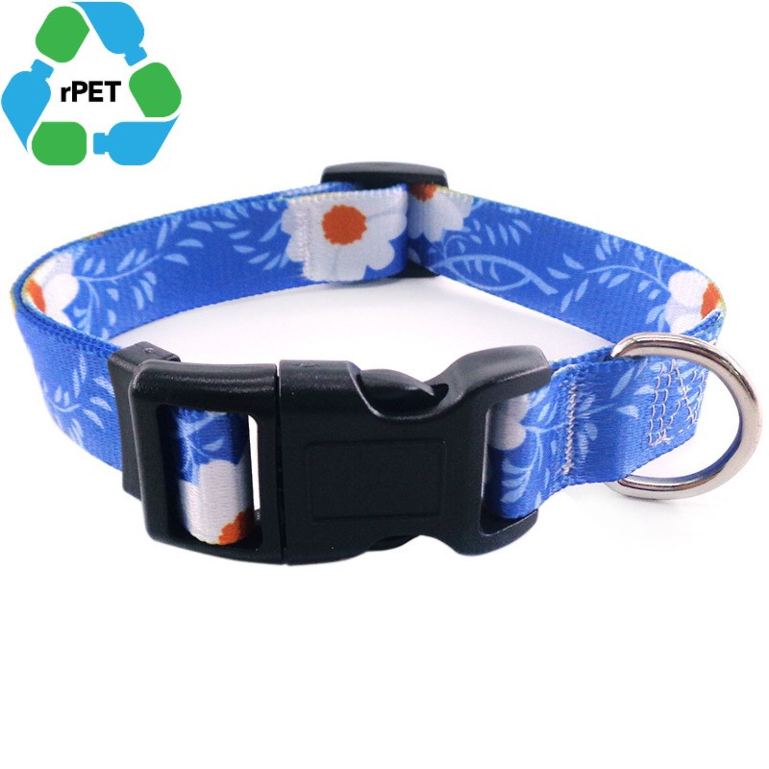5/8"W x 14"L rPET Eco-friendly Sublimation Pet Collar w/ Buckle Release 4