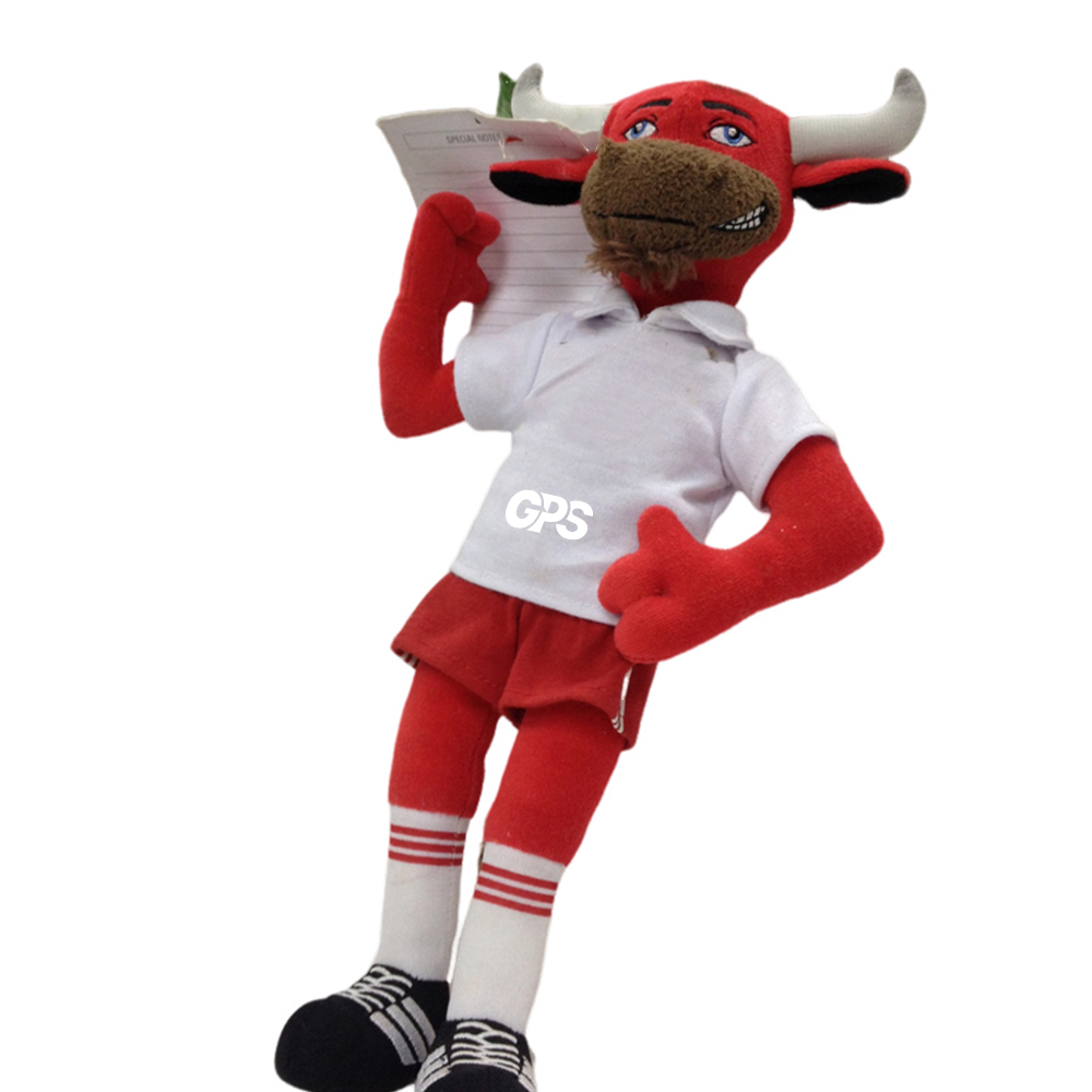 Cow Stuffed Animal w/Shirt (10")