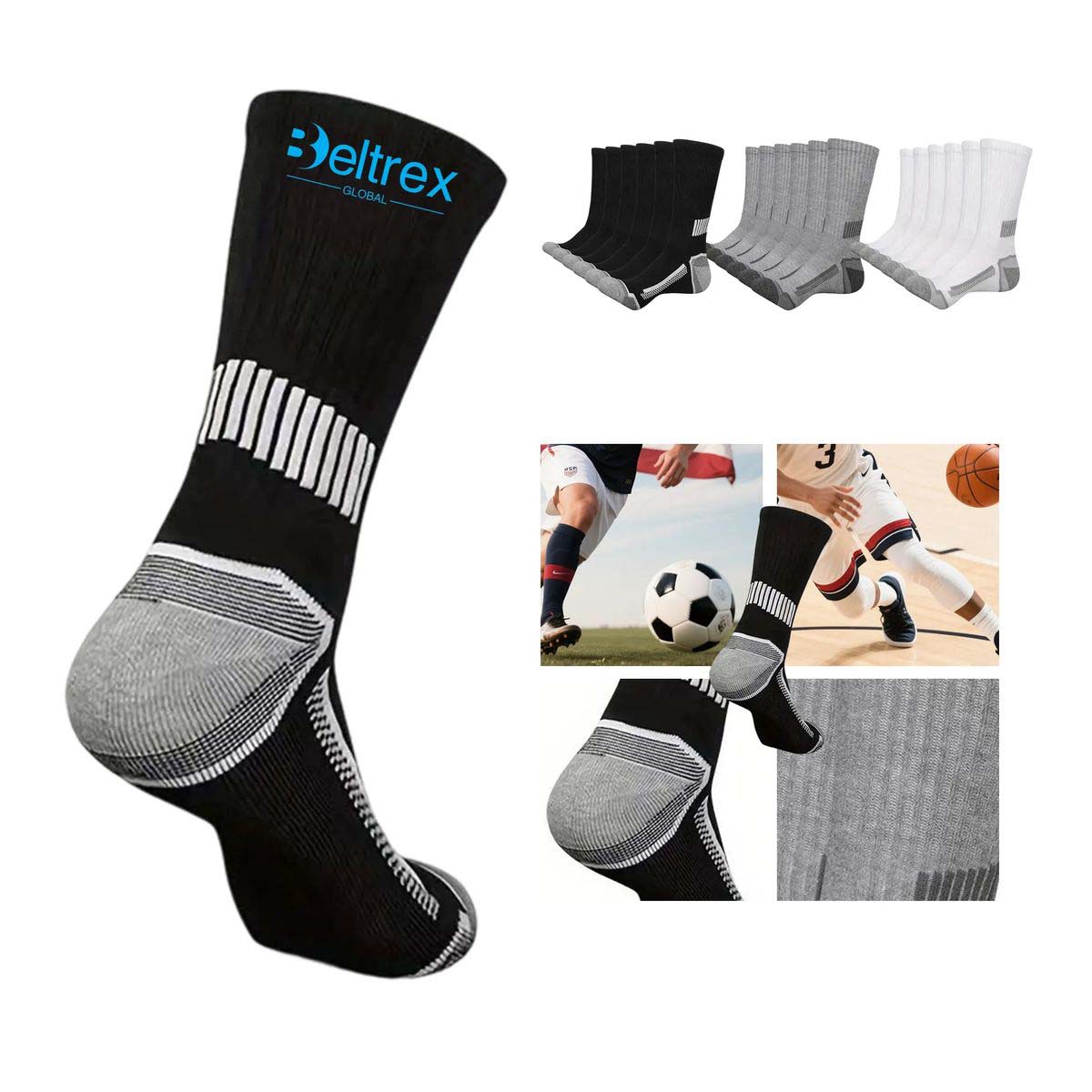 Comfortable Basketball Socks with Elastic Fit 4