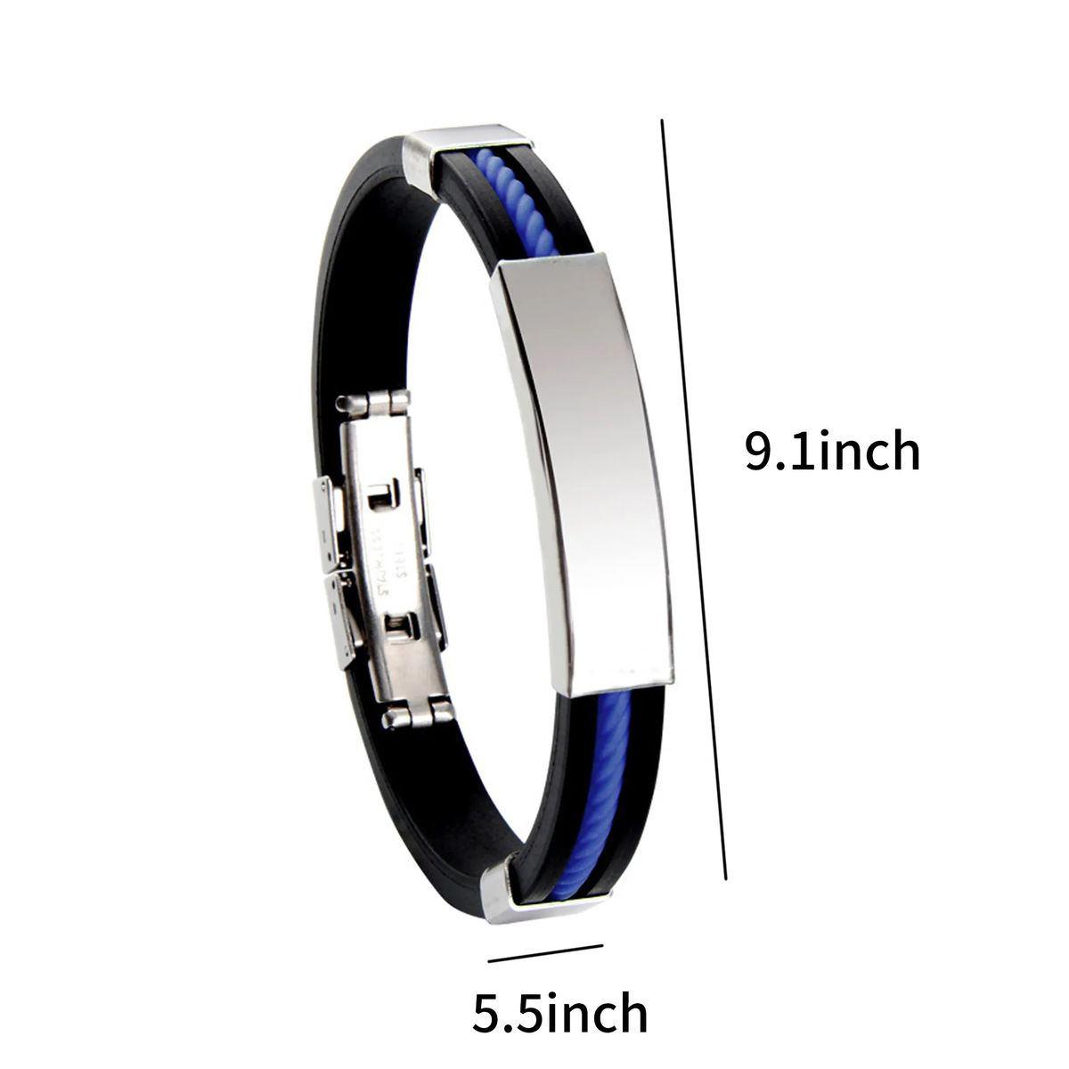 US Style Titanium Bracelet with Adjustable Fit 12