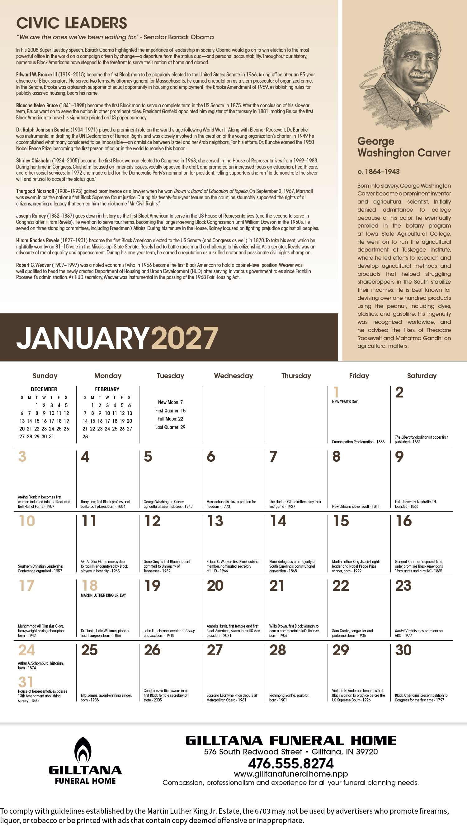 Triumph® Calendars African-American Heritage: Dr. Martin Luther King, Jr. Calendar 24