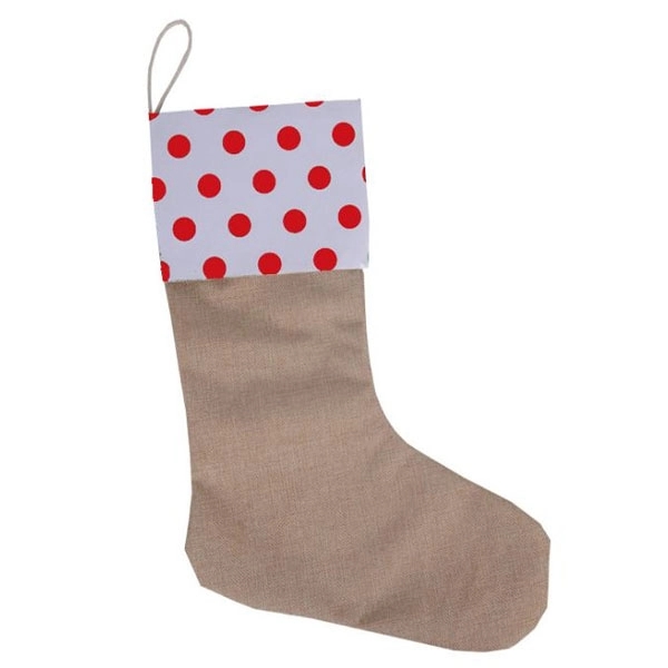 Christmas Canvas Stocking Gift Bag, custom tote bag with logo imprint 7