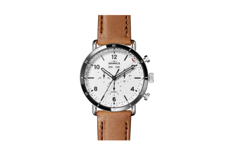 Shinola The Canfield Sport Leather Strap Watch 2