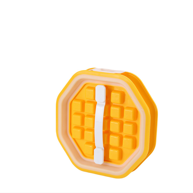 2 in 1 Portable Ice Ball Maker w/ Easy Release & Lid Silicone Ice Cube Mold--Octagon Shape 13