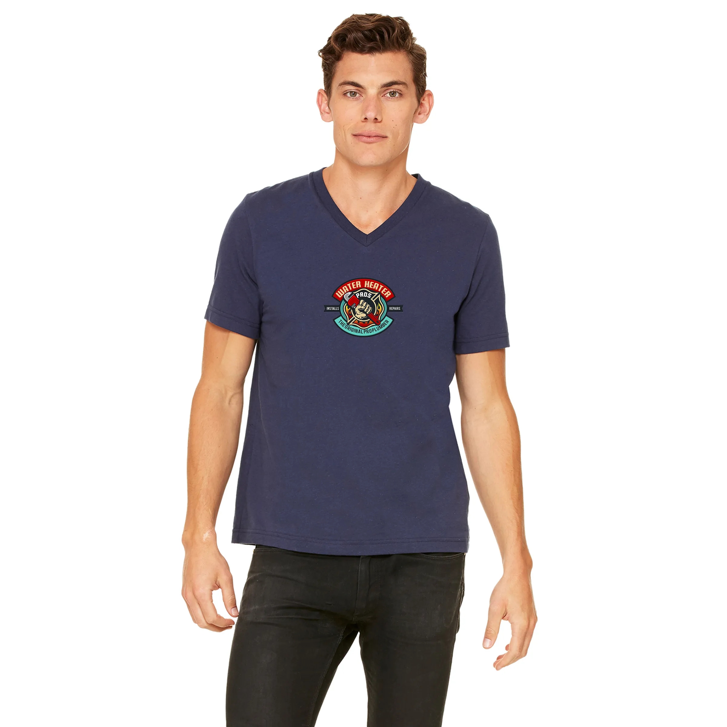 Bella + Canvas - Unisex Jersey Short-Sleeve V-Neck T-Shirt 18