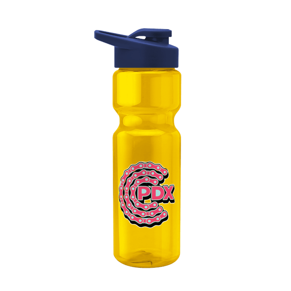 Blazer 28oz Transparent Bike Bottle w/Drink-thru Lid 1774