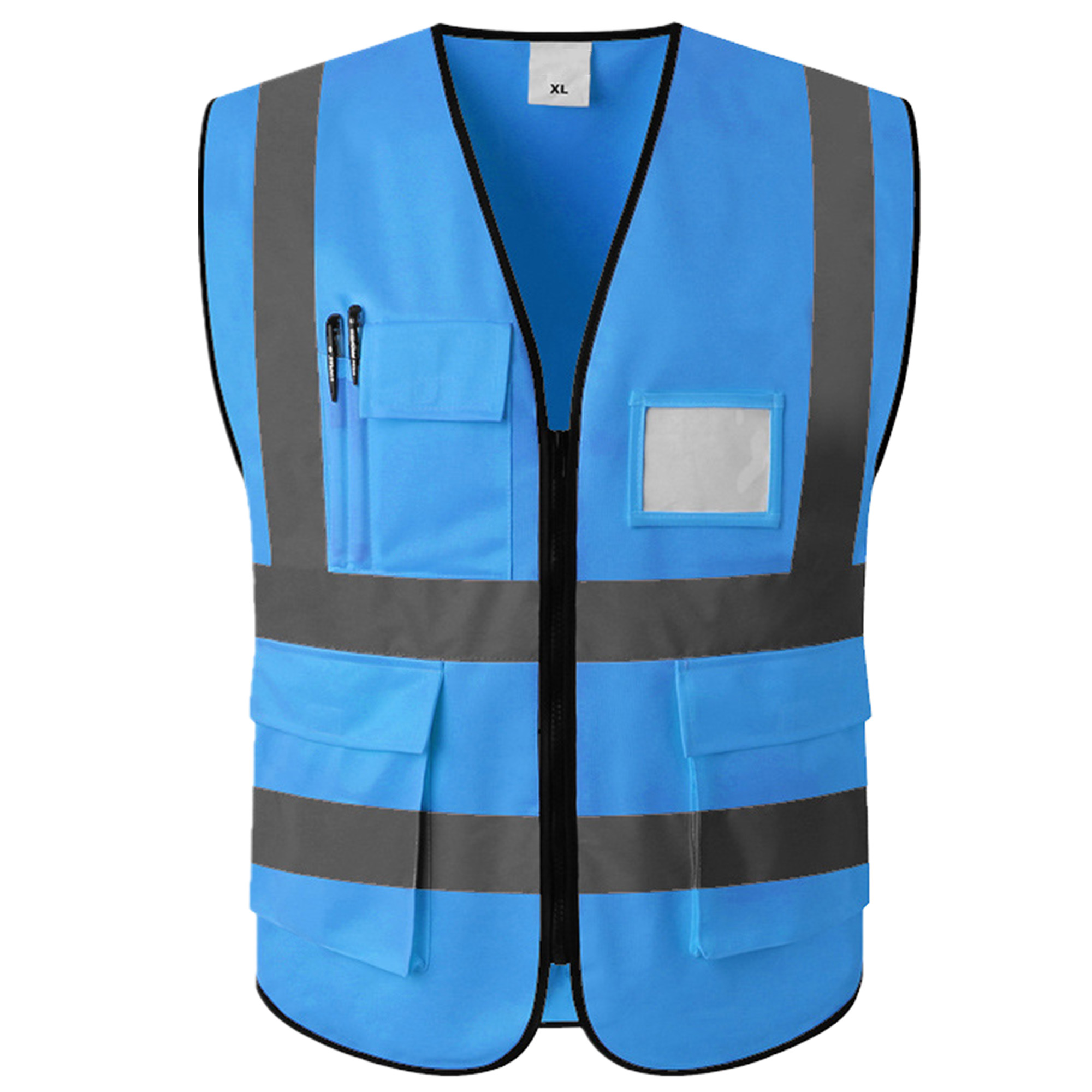 Premium Reflective Safety Vest With Multiple Pockets And Card Holder 6