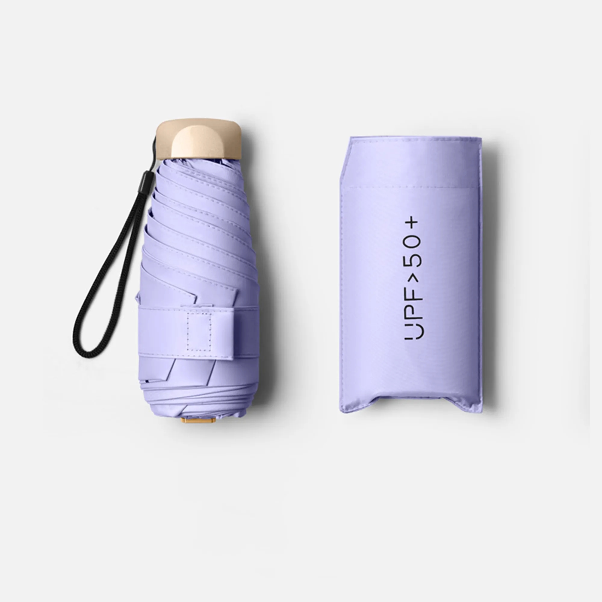 Compact Travel Umbrella Windproof UV Protection Rain 1