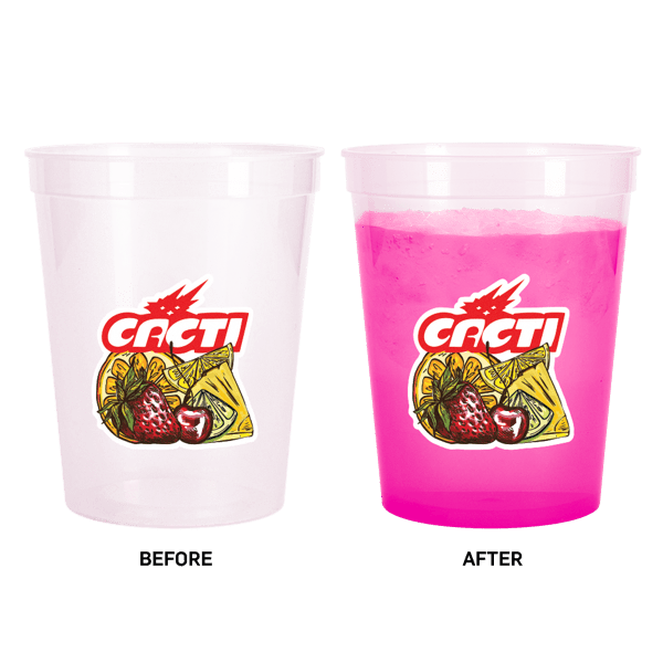 16 oz Color Changing Stadium Cup 18