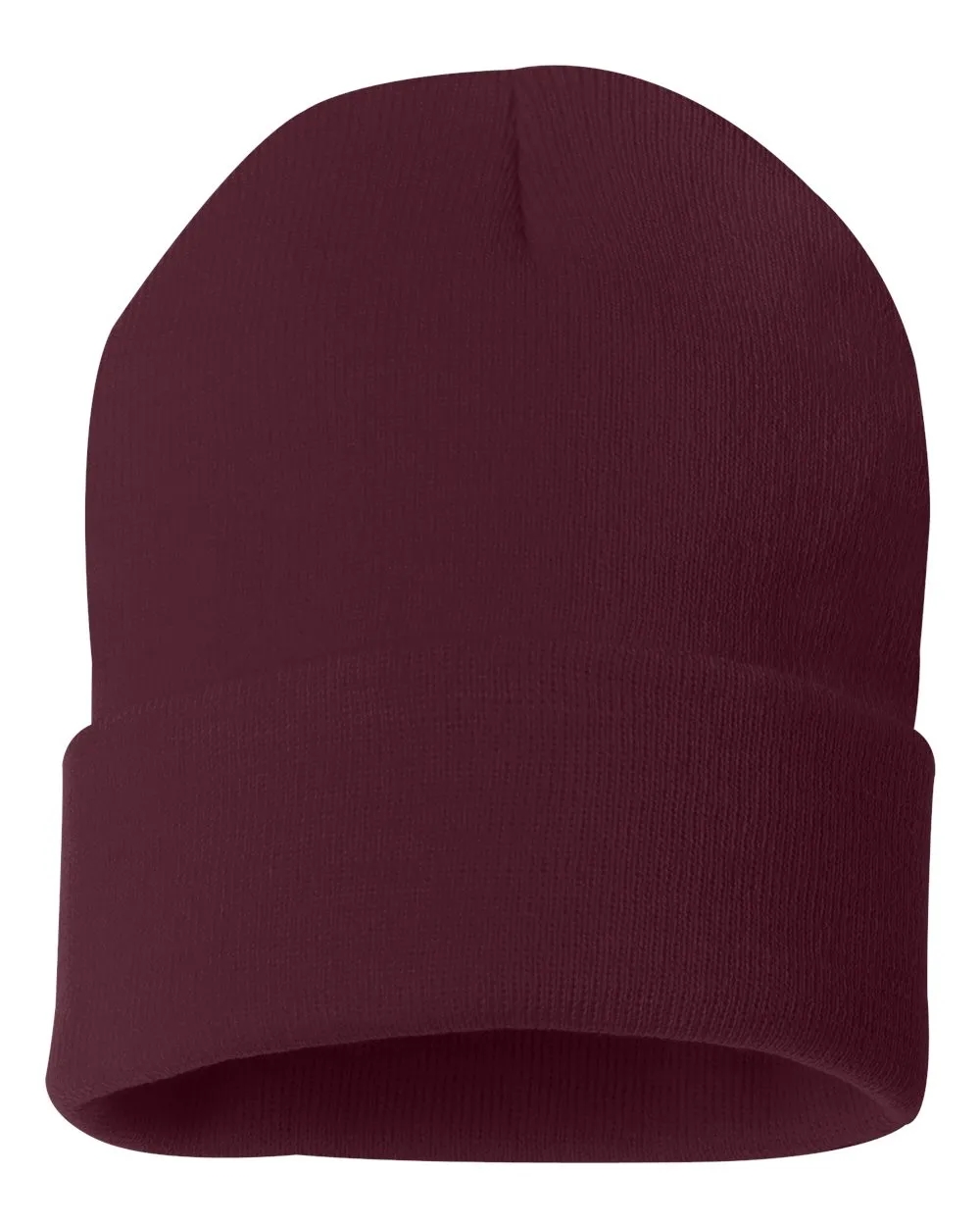 Cuffed Beanie With Faux Leather Patch 12