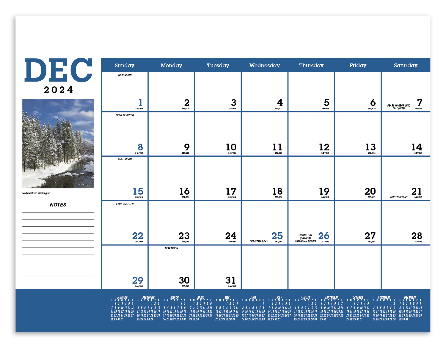Triumph® Calendars Scenic Desk Pad 15