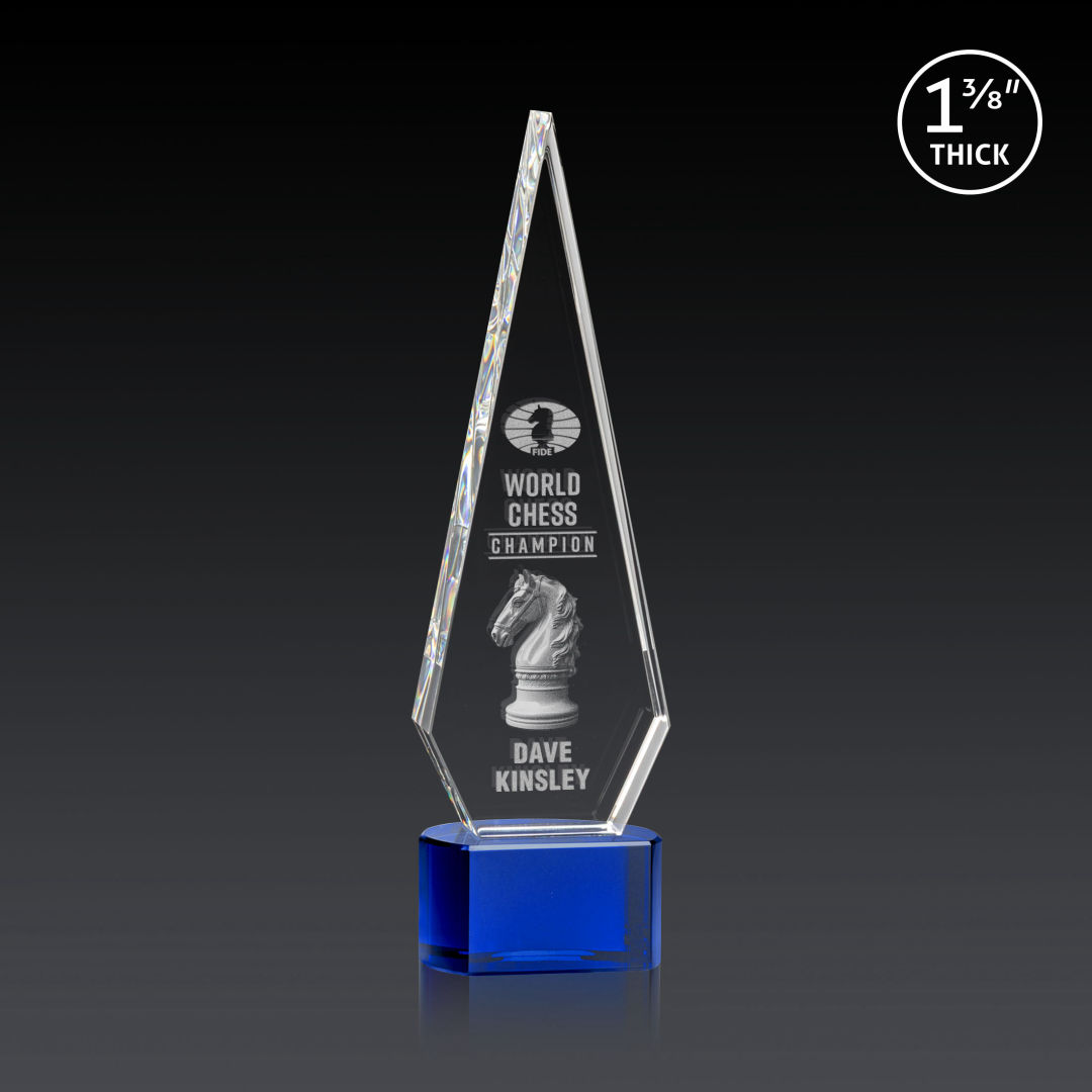 Springfield 3D Award on Paragon Base - Blue 5