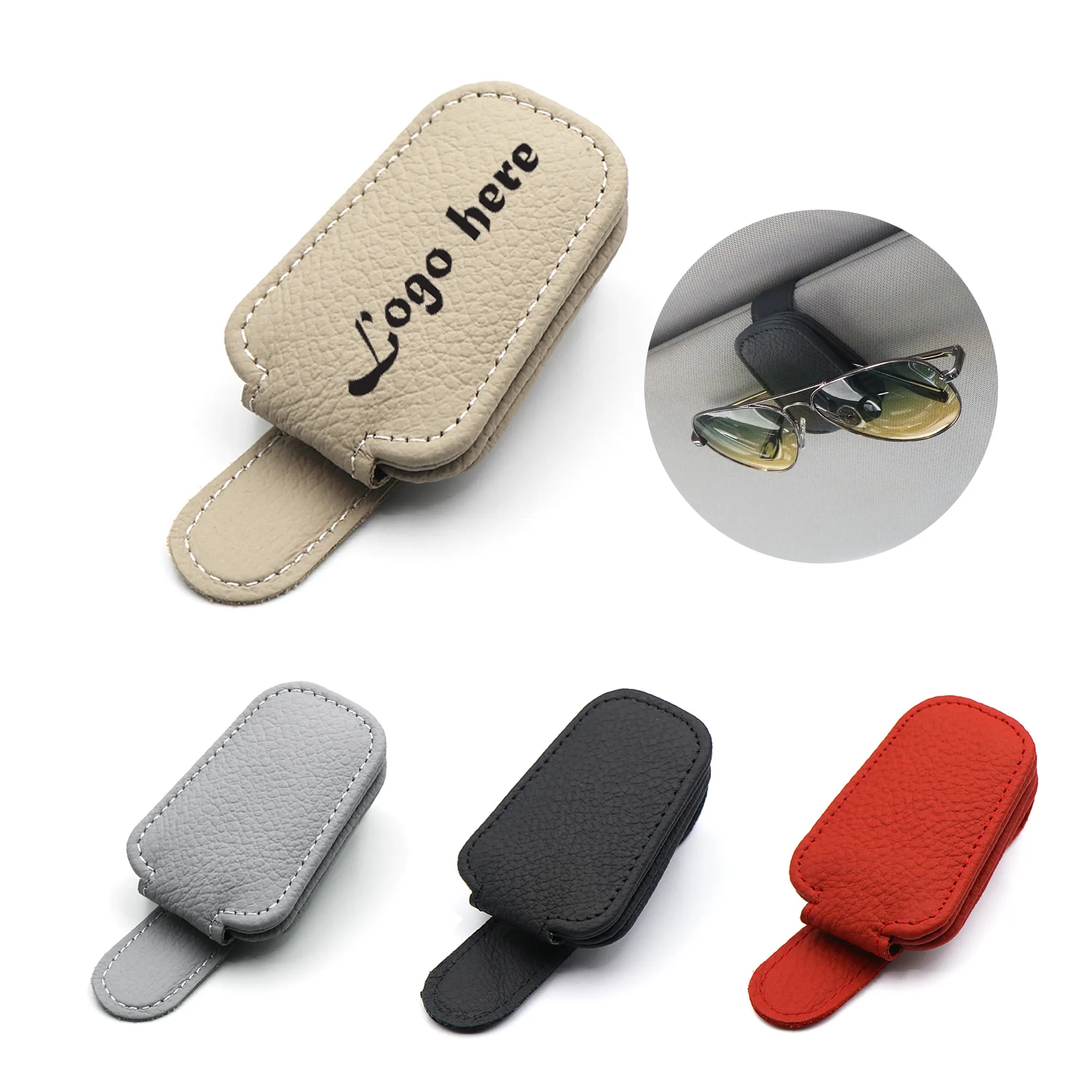Sunglass Holder Organizer Clip for Car Visor MOQ20 2