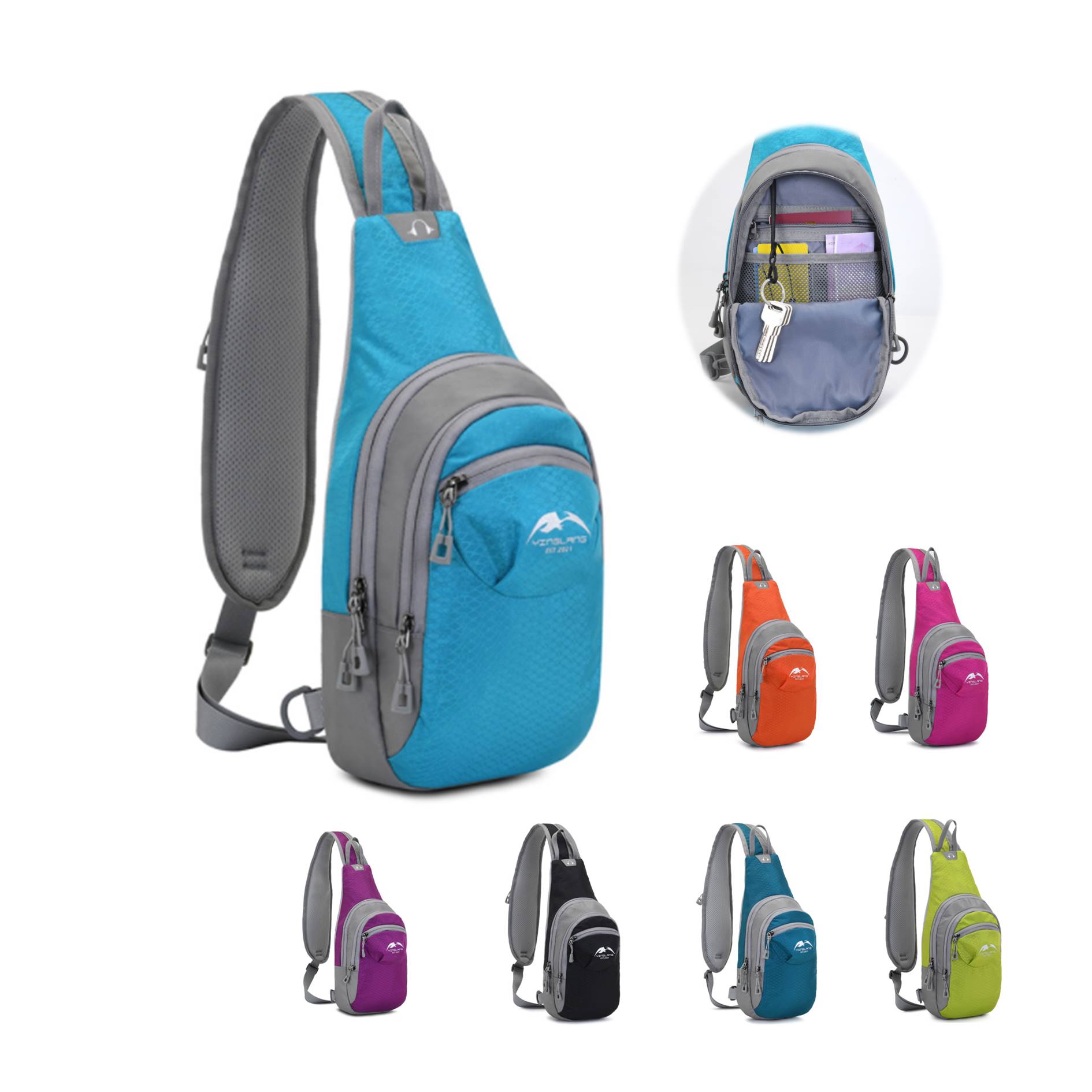 Waterproof Crossbody Sling Hiking Shoulder Bag 3