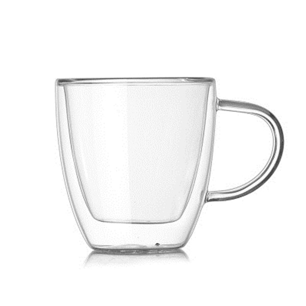 5 oz Double Wall Insulated Espresso Cups Clear Coffee Mugs, custom mug with logo imprint 3