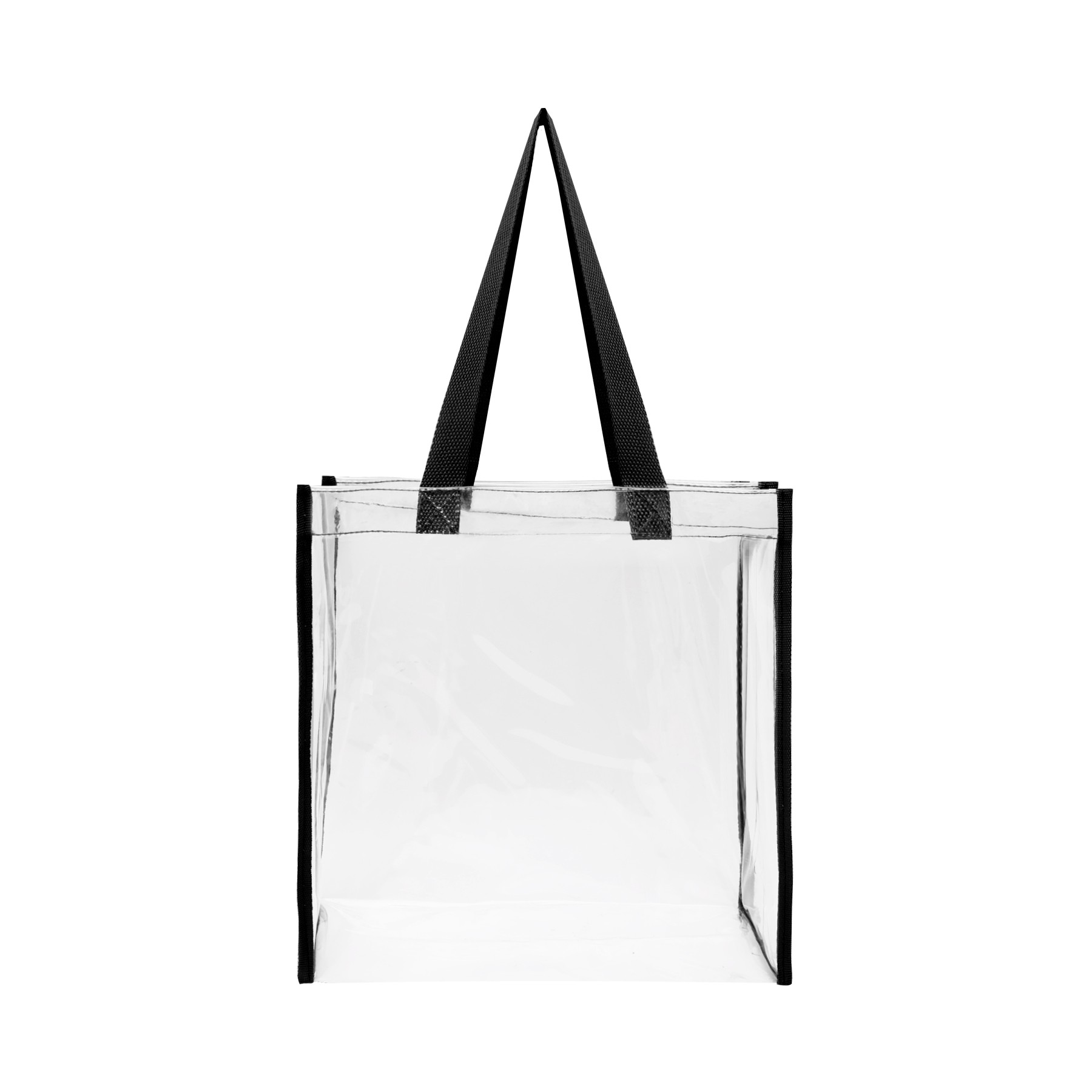Stadium Approved Clear Transparent Pvc Tote Bag (12"X12"X6") 4
