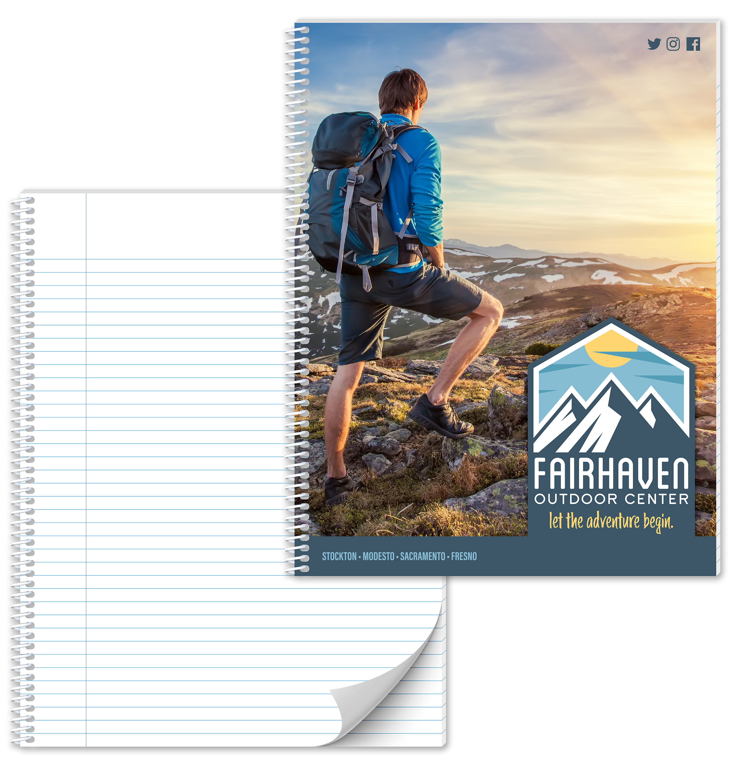 Spiral Bound Notebook - 50 Sheets - 8x10.5 (Side Bound) 3