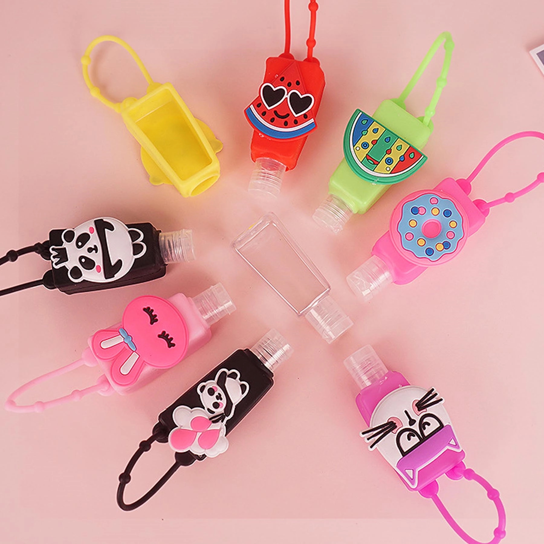 Portable Cartoon Silicone Hand Sanitizer Holder 1