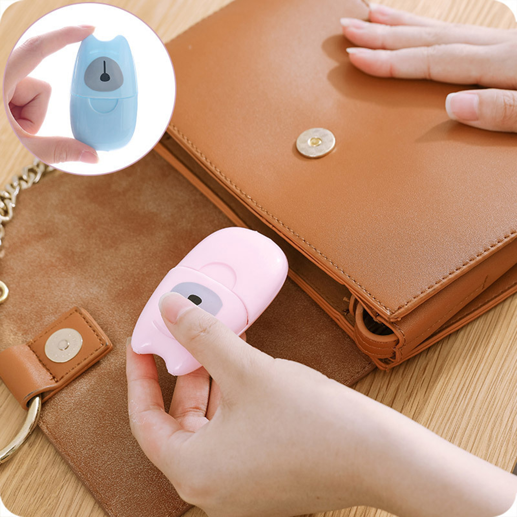 Portable Disposable Soap Paper With Case 2