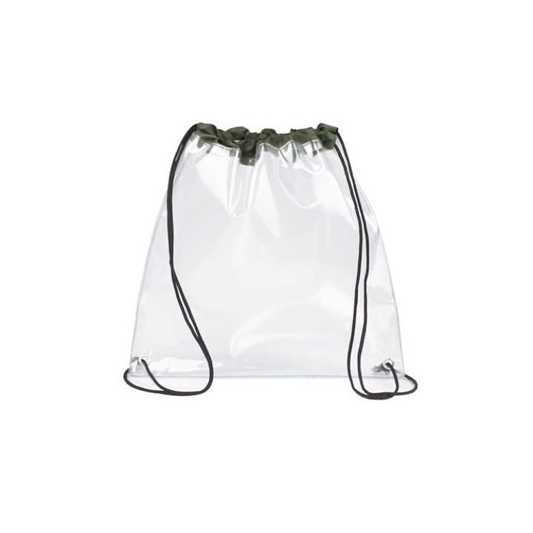 Clear Drawstring Bag,Transparent PVC Backpack 5