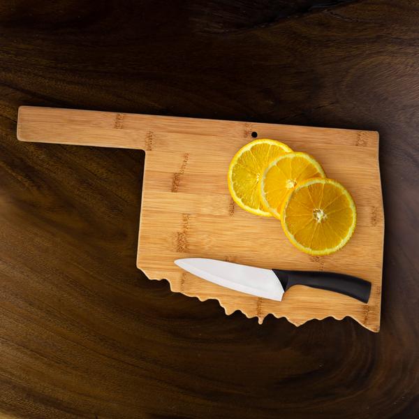 U.S. State Shaped Bamboo Cutting and Serving Boards 18