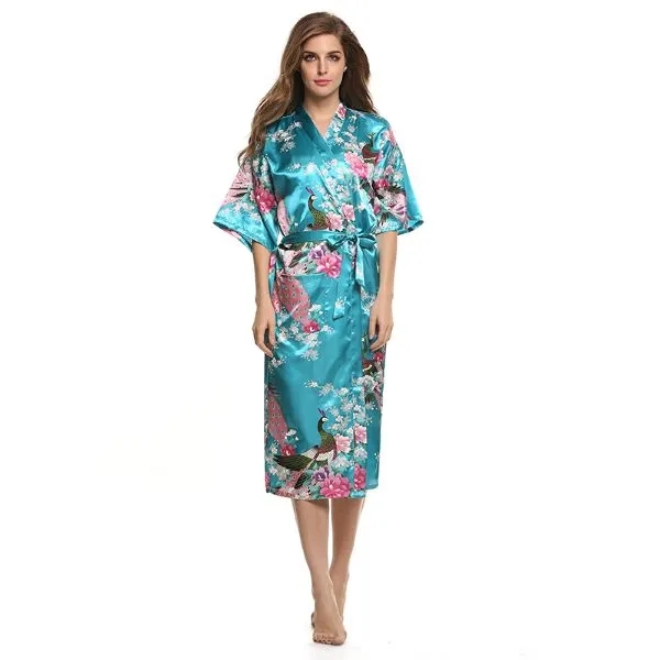 Women's Satin Kimono Robe 4