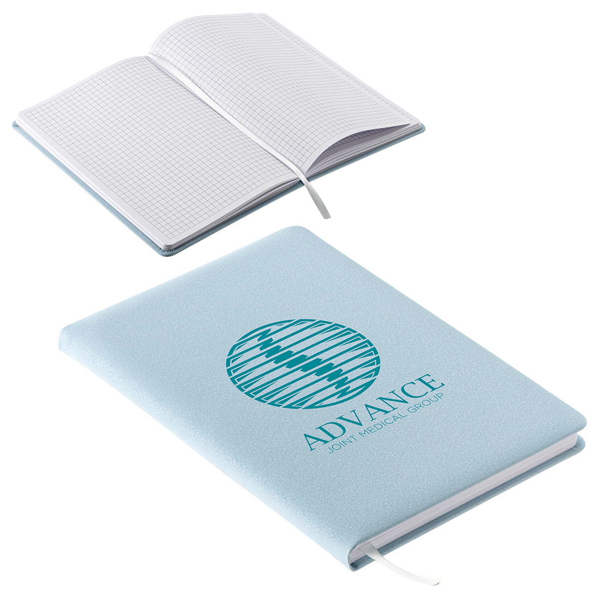 Draftsman Padded Hardcover Journal with Grid-Lined Paper 9