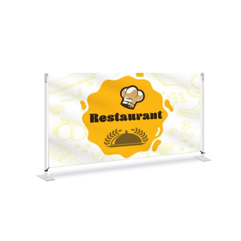 Restaurant Pre Printed Fabric Barriersystem 60" x 36" x 13.5 - Design 1 1