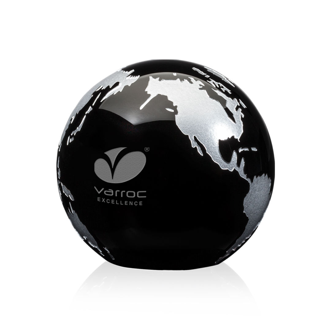 Globe Paperweight - Black 2