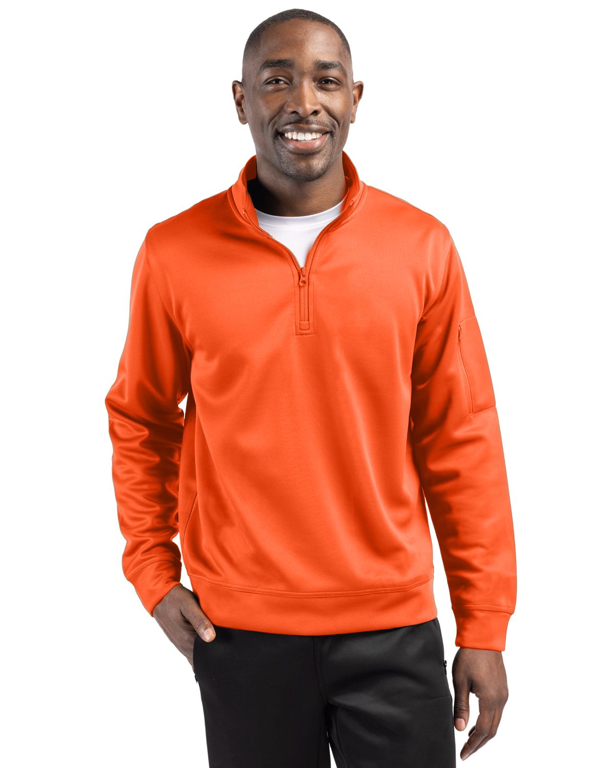 Clique Lift Solution-dyed Performance Unisex Half Zip Sweatshirt 61