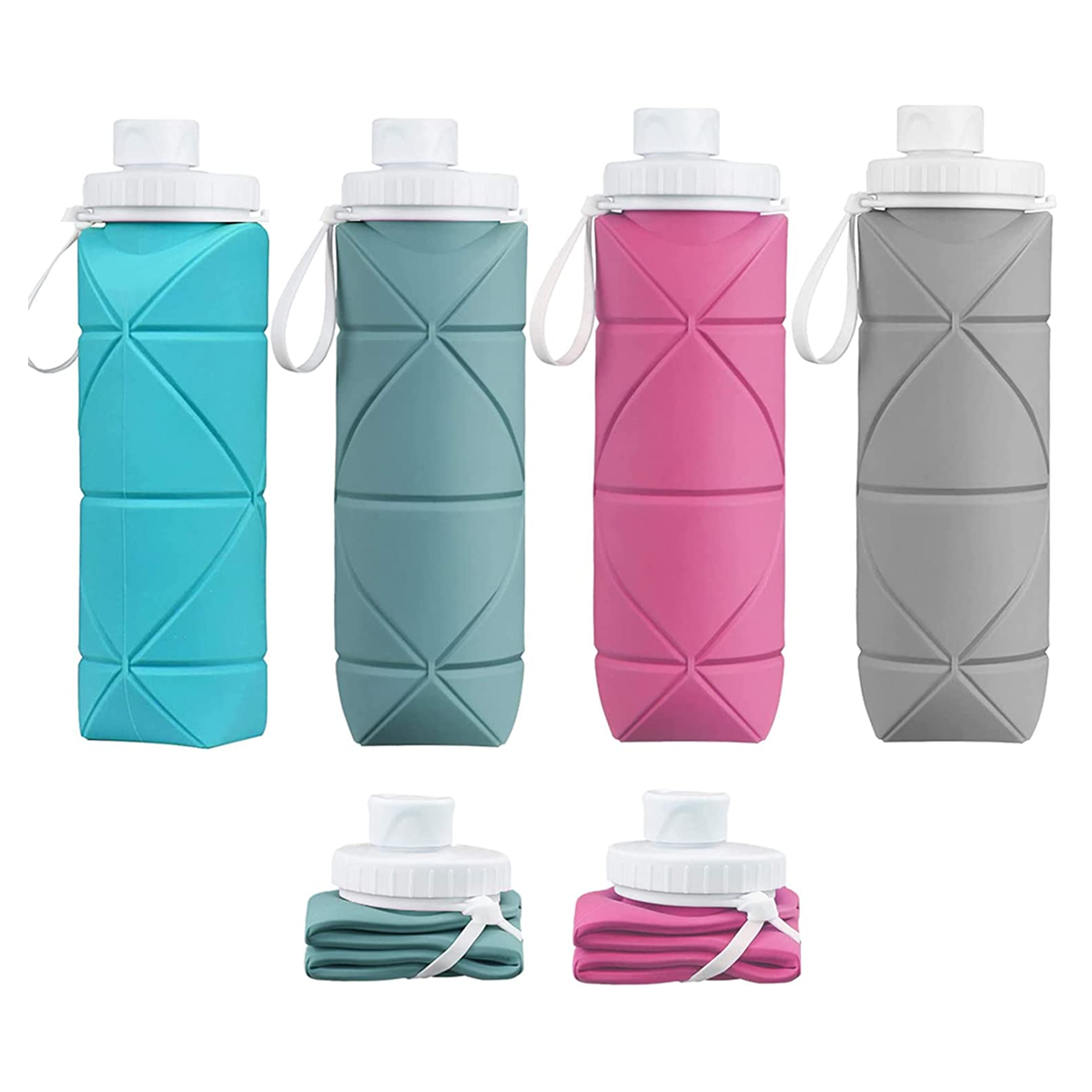 20oz Silicone Collapsible Water Bottle 4