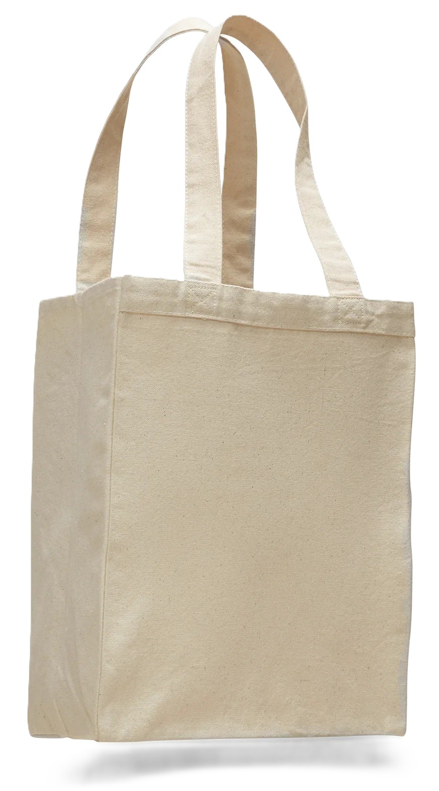 Canvas Shopper Tote with 5" Bottom Gusset, custom tote bag with logo imprint 2