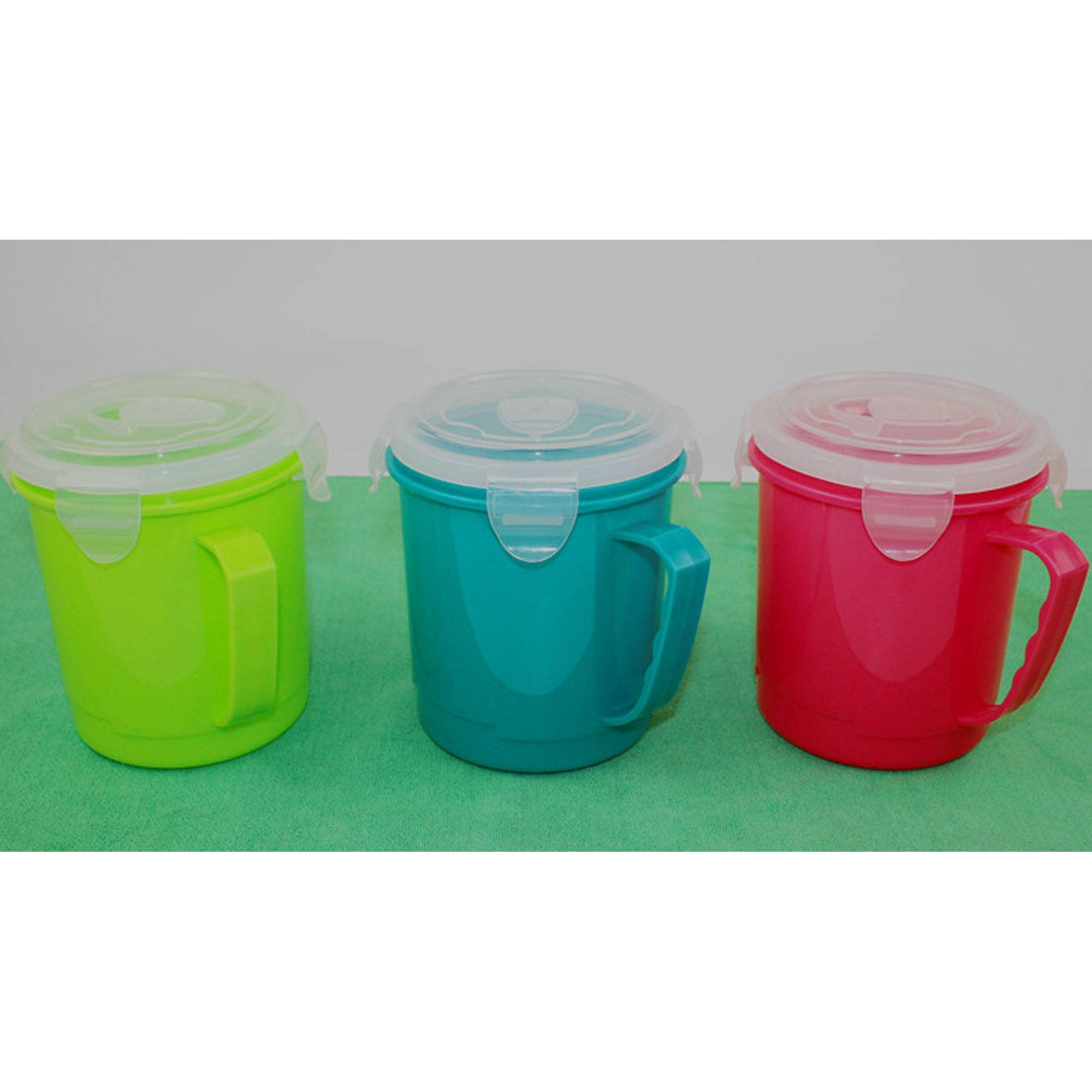 22oz Plastic Microwaveable Soup Mug 6
