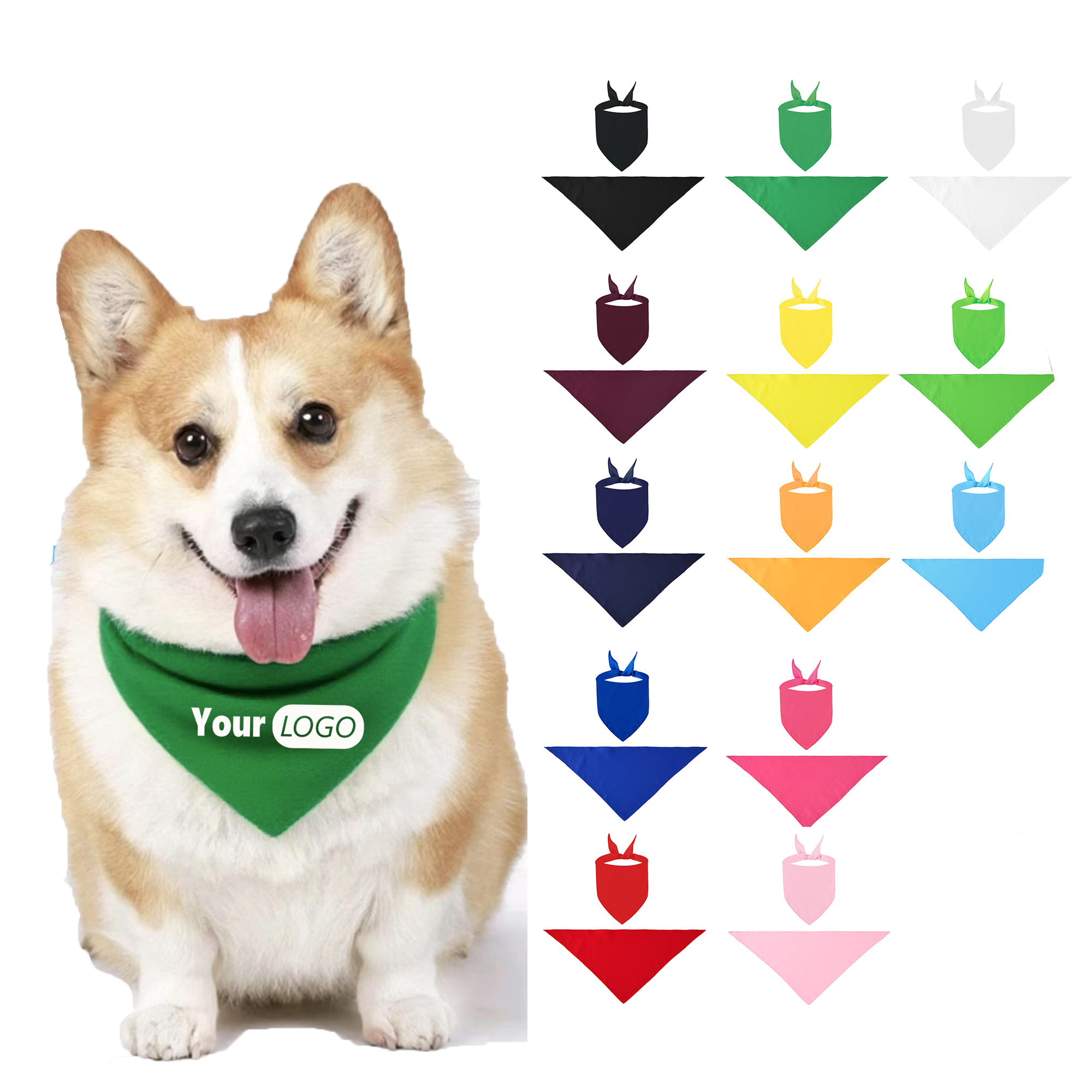 Pet Bandanas Polyester MOQ 20 2