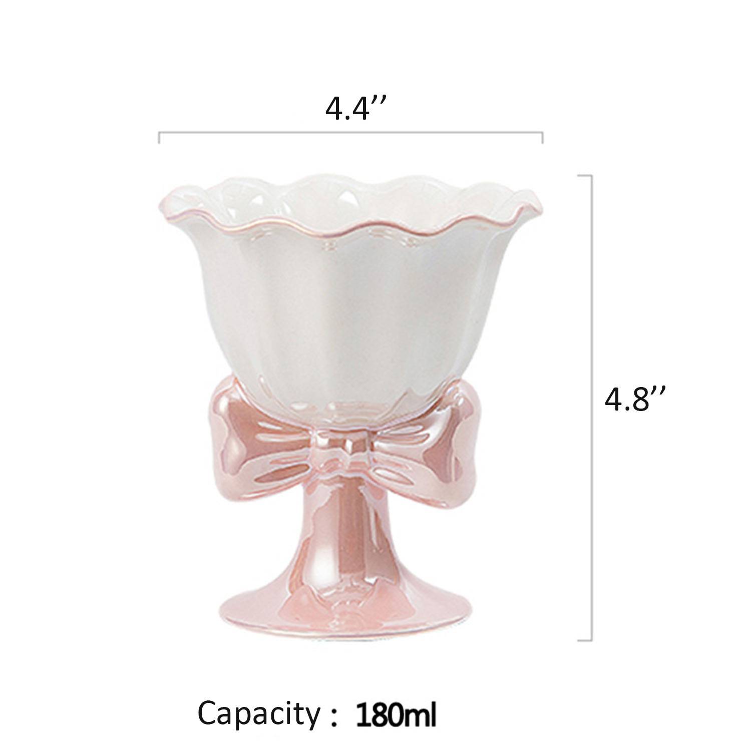 Ceramic Pearl Glazed Ice Cream Cup 1