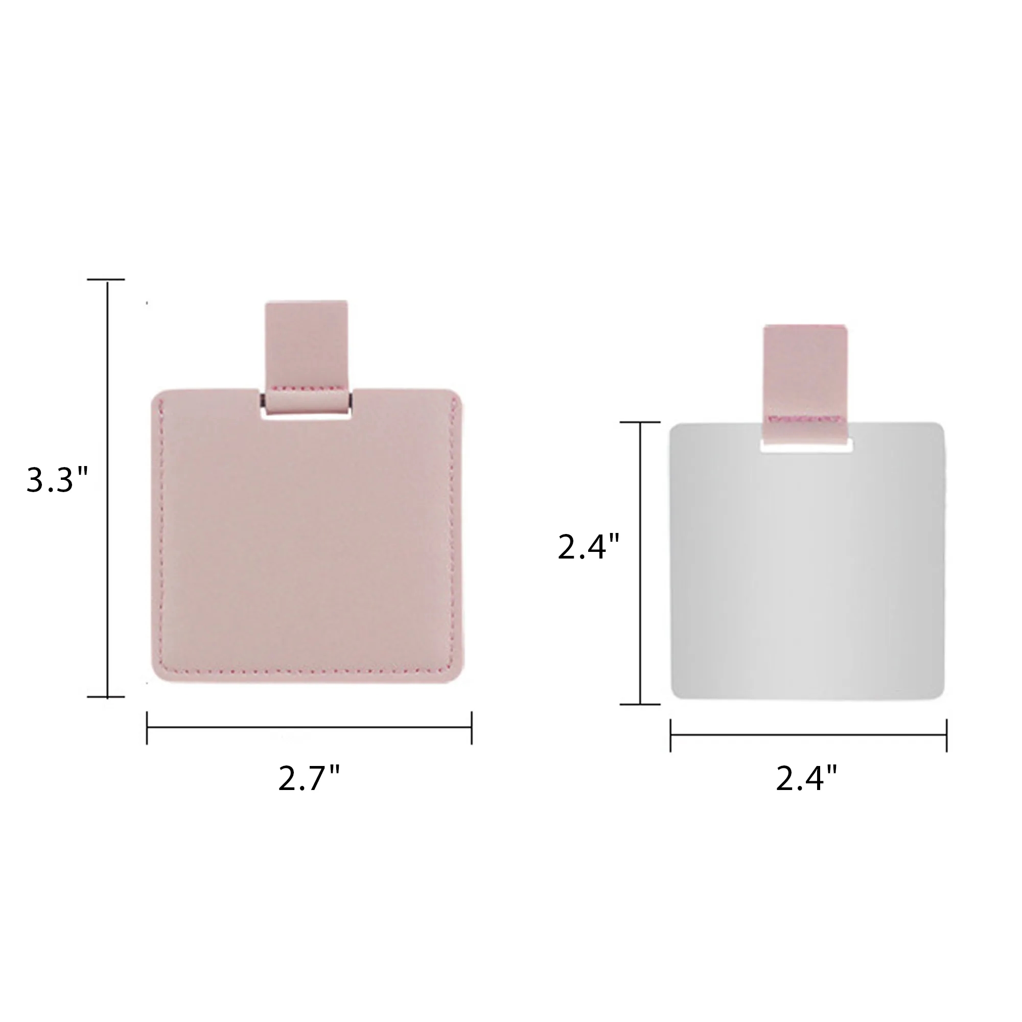 Square PU Leather Mirror 4