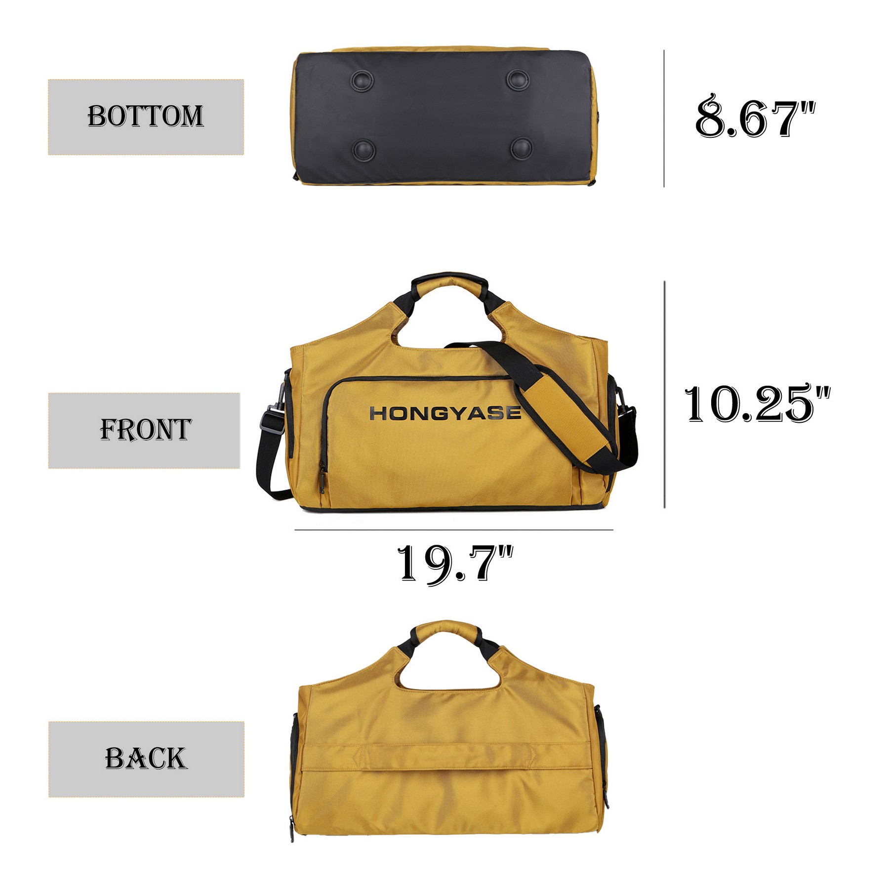 Gym Duffel Bag with Wet Pocket 5