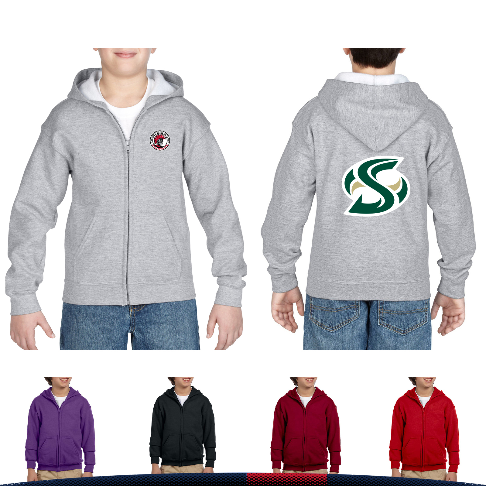 Gildan® Youth Full Zip Sweatshirts 9