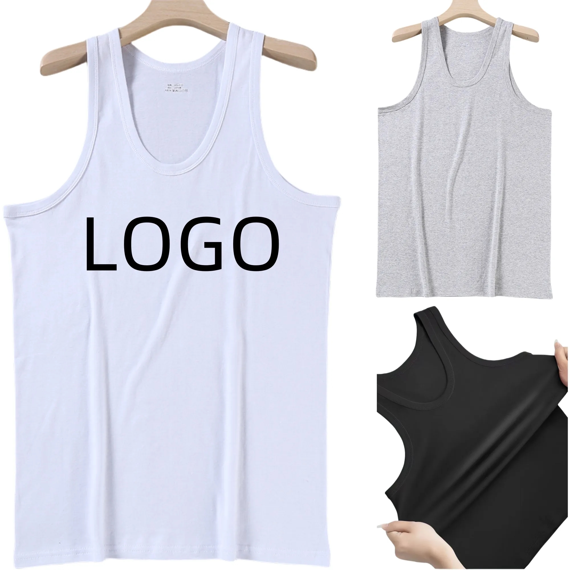 Classic Racerback Cotton Tank Top 1