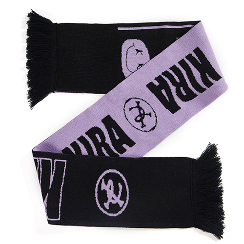 Custom Flat Knit Acrylic Scarf with Tassel - Multiple Sizes 12