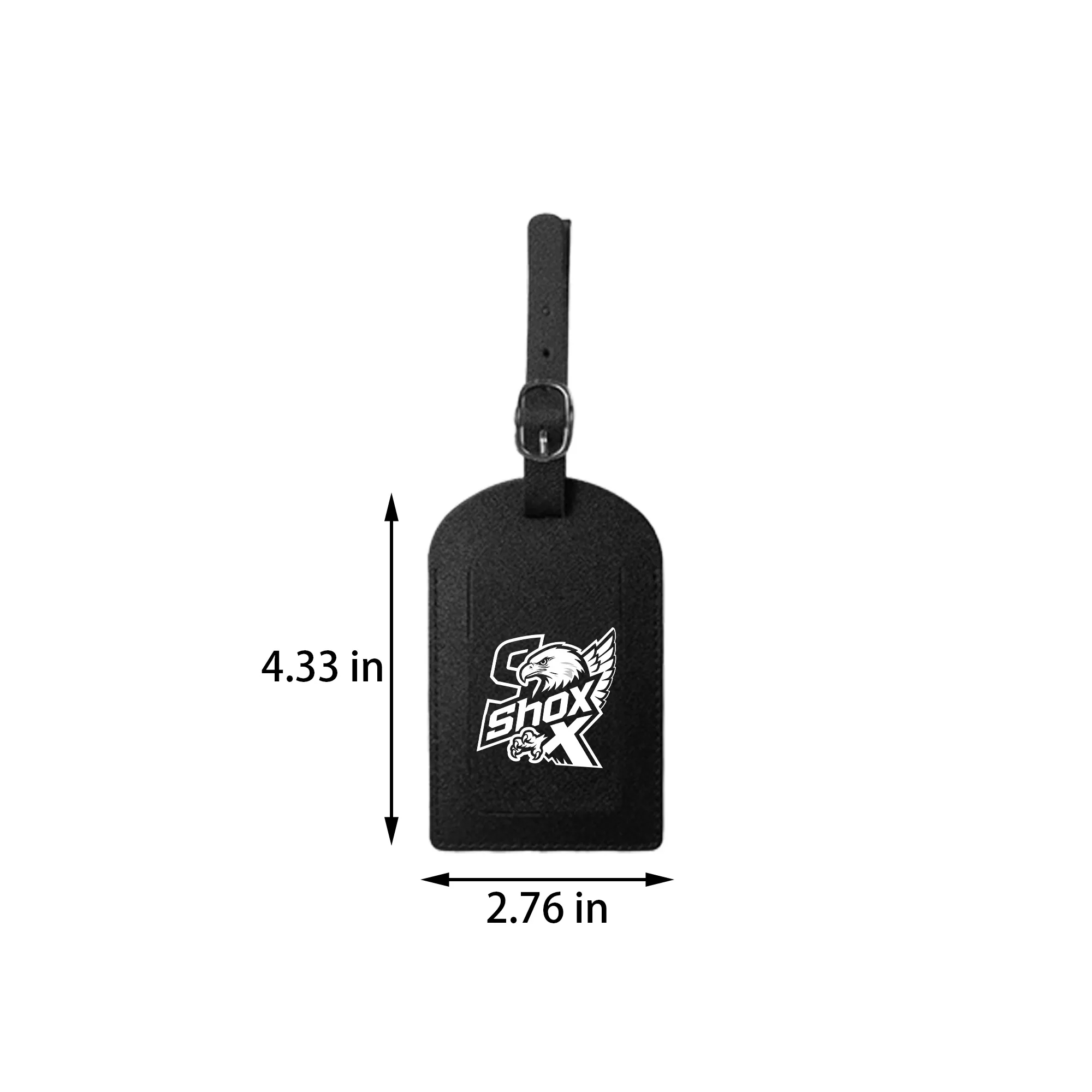MOQ 20 Premium PU Leather Luggage Tag with Keychain 12