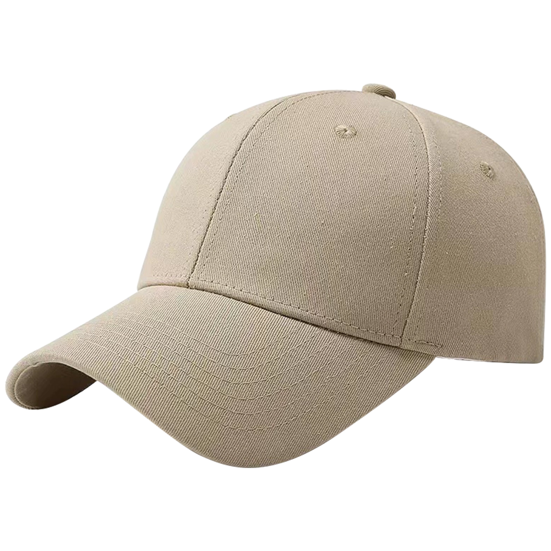 Classic 6-panel Curved Brim Baseball Cap With Plastic Snapback Clousure (MOQ: 1pc) 18