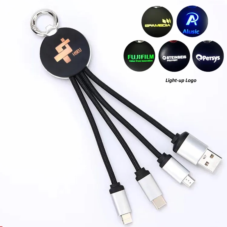 5000mAh Power Bank Kit with 3 in 1 Cable (Lightup Logo) 4